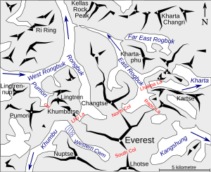 Everest, northern approaches