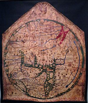 Hereford mappa mundi 14th cent repro IMG 3895