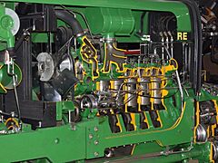 John Deere 3350 tractor cut engine angle