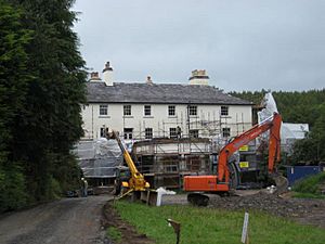 Lissan House under Scaffolding