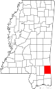 State map highlighting Greene County