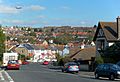 Northeastward view along Hollingbury Crescent, Hollingdean, Brighton (October 2011) (2)