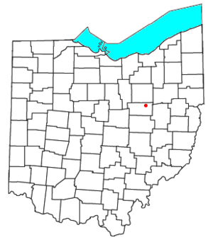 Location of Mount Hope, Ohio