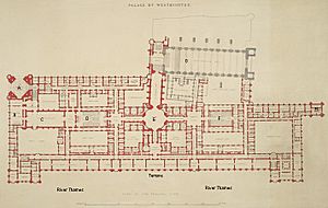 Palace of Westminster plan Crace