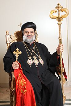 Patriarch Ignatius Aphrem II seated color