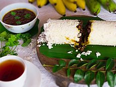 Rice Puttu with Gram Curry