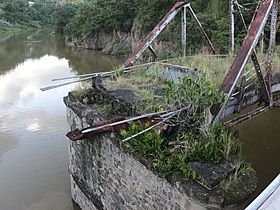 Rotura del Puente La Plata