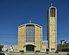 St. Columba Catholic Cathedral in Youngstown, Ohio, which houses the seat of the Diocese of Youngstown.jpg