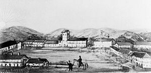 The Plaza of Sonoma, ca.1874