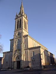 The church in Villefranche-d Albigeois