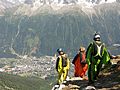 Wingsuit men getting ready