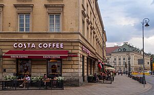 2018-07-07 Costa Coffee at Krakowskie Przedmieście Street in Warsaw