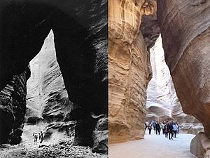 Comparative Petra siq