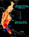 Frances 2004 rainfall