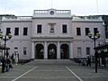 Gibraltar Parliament at dusk