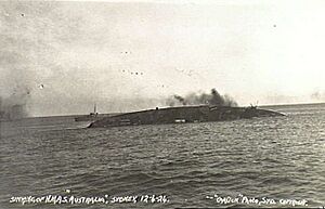 HMAS Australia sinking 12 April 1924 AWM 300256