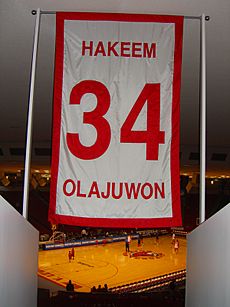 Hakeem Olajuwon UH retired number