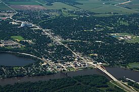 Aerial view of Hastings