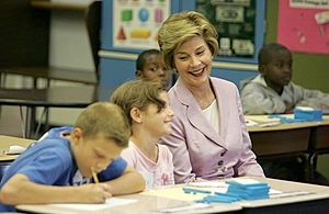 Laura Bush with children 2005