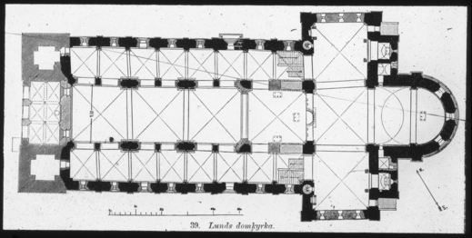 Lunds domkyrka. Plan