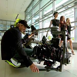 Michael Bay filming