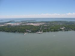 Lakeside's shoreline