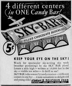 Sky Bar advert 1938