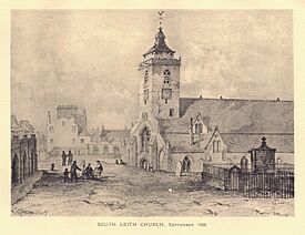 South Leith Church September 1836 (cropped)