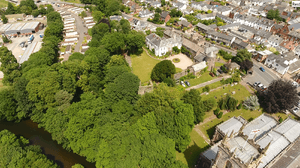 TivertonCastle AerialPanorama