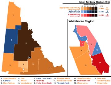 Yukon Territorial Election 1996 - Results by Riding.svg