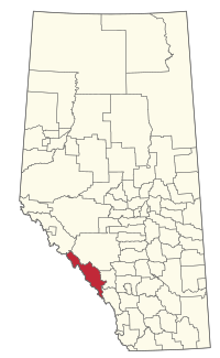 Location within Alberta