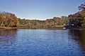 Aldrich Lake in Howell during Autumn