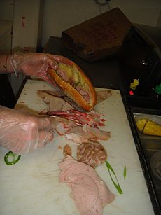 Banh mi assemblage