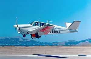 Beech Bonanza Takeoff (5517383917)