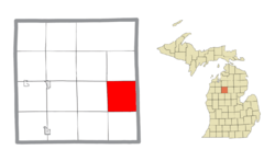 Location within Missaukee County