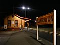 Carterton station at night