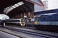 Class 158 BREL Express DMU 158868 & Class 47 Brush Type 4 47706, Bristol Temple Meads 31.3.1994 Scans927 (10708557263).jpg