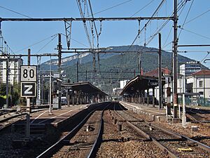 Entrée sud Gare Aix-les-Bains