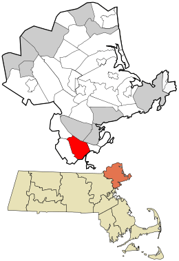 Location in Essex County and the state of Massachusetts.