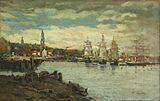 Eugène Boudin. Sea port