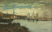 Eugène Boudin. Sea port