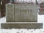 Bauer family grave marker
