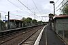 Northbound view from Flemington Bridge platform 1 facing platform 2