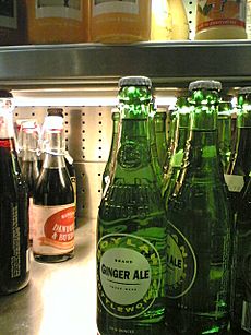 Ginger ale bottles