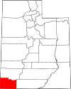 State map highlighting Washington County