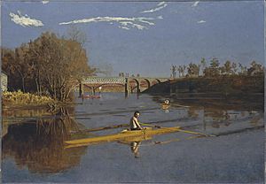 Max Schmitt in a Single Scull