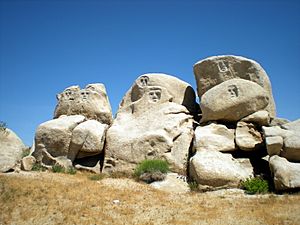 Petroglyphs in Victorville