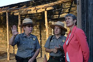 Sally Jewell at Mission San Jose (21625857014)