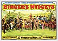 Singer's Midgets - carnival poster