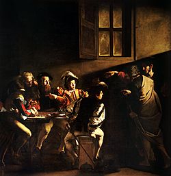 The Calling of Saint Matthew-Caravaggo (1599-1600)